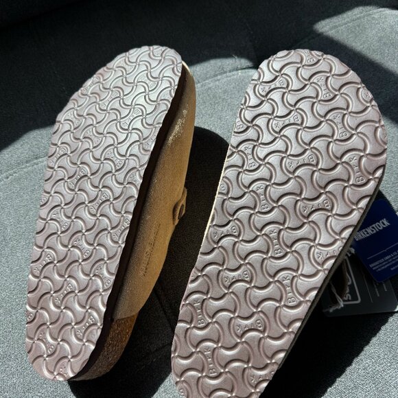 Birkenstock Boston Taupe Soft Suede Leather - Picture 5 of 8